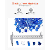 35 LBS Fire Glass 1/2-Inch Fireplace Glass Rocks for Fire Pit Table Cobalt Blue